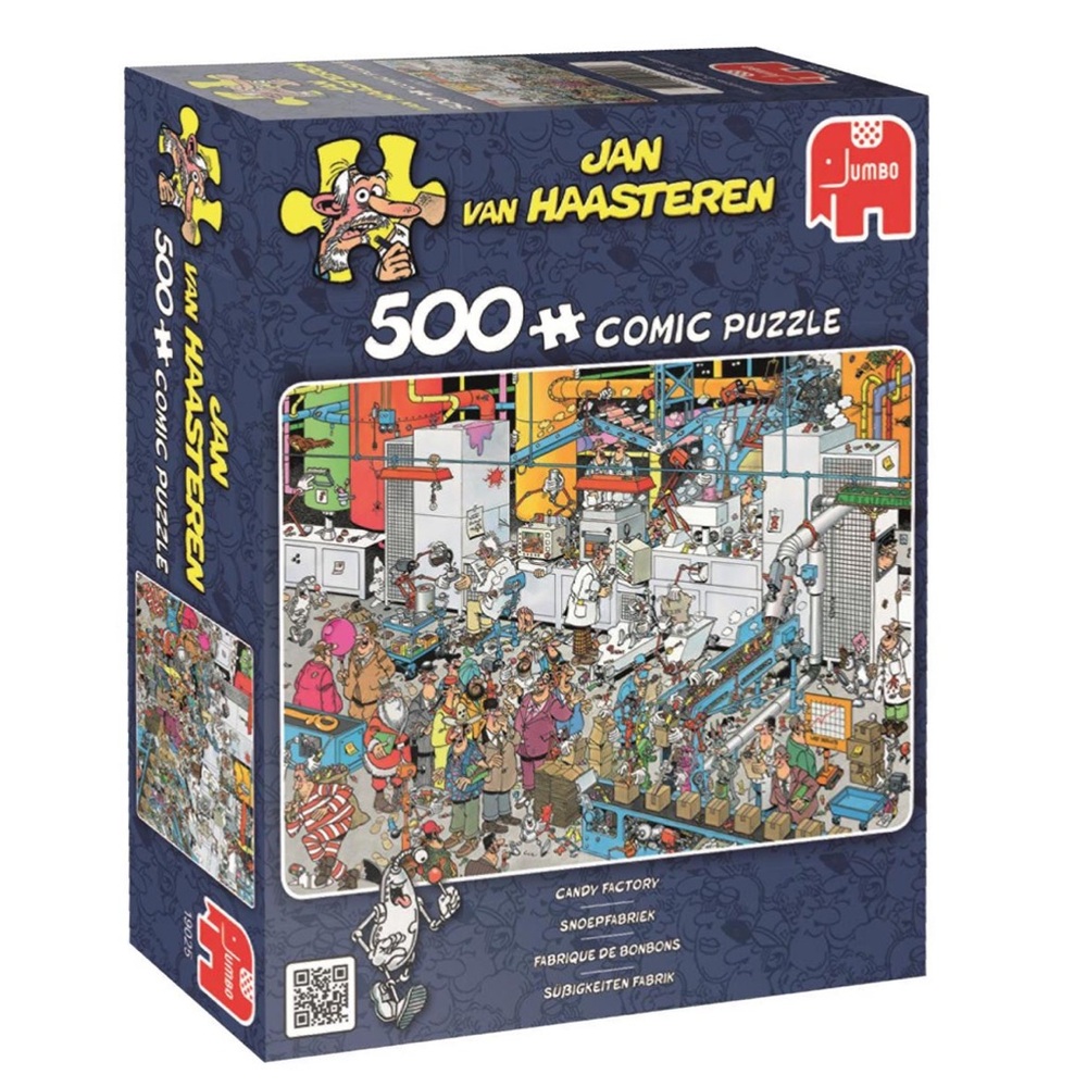 Jumbo Jan Van Haasteren Candy Factory Jigsaw Puzzle 500 Pieces NWT